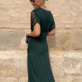 Louise | Elegantne Maxi Pidu Kleidiga V-kaelusega