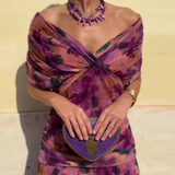 Louise | Elegantne Maxi Pidu Kleidiga V-kaelusega