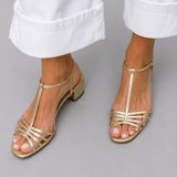 Allegra | Zlatne Sandale Dnevna Elegancija
