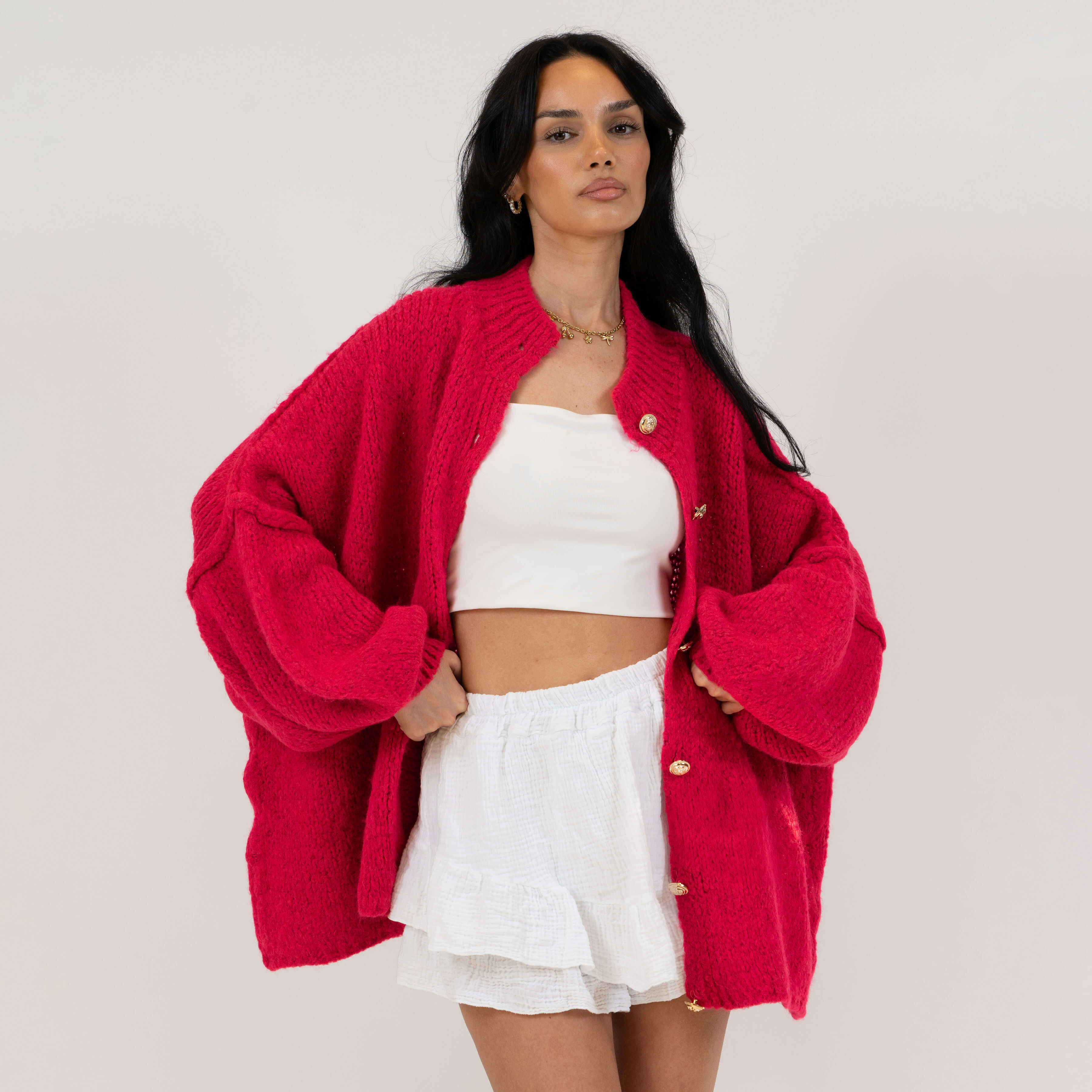 Elena | Oversize Pleteni Kardigan