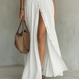 Suzanne | Maksikleid sa rever kragnom