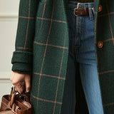 Florencia™ | Retro preuređeni karirani tweed kaput